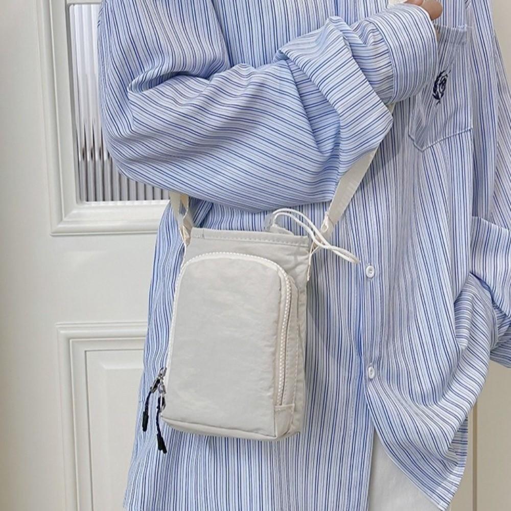 Shoulder Strap Water Bottle Carrier Bag Nylon Material Large Opening Crossbody Water Bottle Purse Adjustable Strap Quick Drying