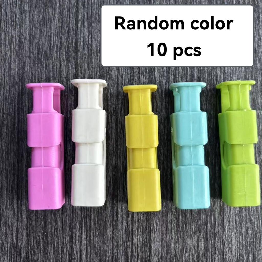 10Pcs Reusable Food Sealing Clips Plastic Snack Bag Clips Moisture Proof Fresh Keeping Clips Pocket Sealing Clamp Outdoor Tool