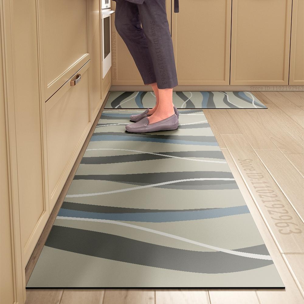 Kitchen Rug Durable Home Entrance Doormat High-end Kitchen Mats for Floor Waterproof House Hold Washable Non-slip Large Carpet