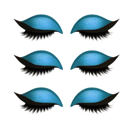1/2/3/4/5 Pairs Lazy Eye Shadow Eyelash Patch 2-in-1 Eyeshadow Eyelashes Makeup Stickers