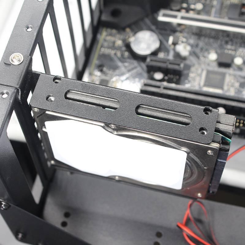 PC Internal Hard Drive Holder 2.5" 3.5" SSD HDD Holder Solid SSD &Mechanical Disk Support with Enhances Cooling Design