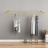 Gold Wall Mount Clothing Rack - Durable Industrial Pipe Garment Rack for Closet, Bedroom, or Boutique Display (110 Lbs Capacity)