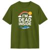 IM Dead Inside TShirts for Unisex Humorous Pure Cotton Tees Crew Neck Short Sleeve T Shirt Plus Size Clothing