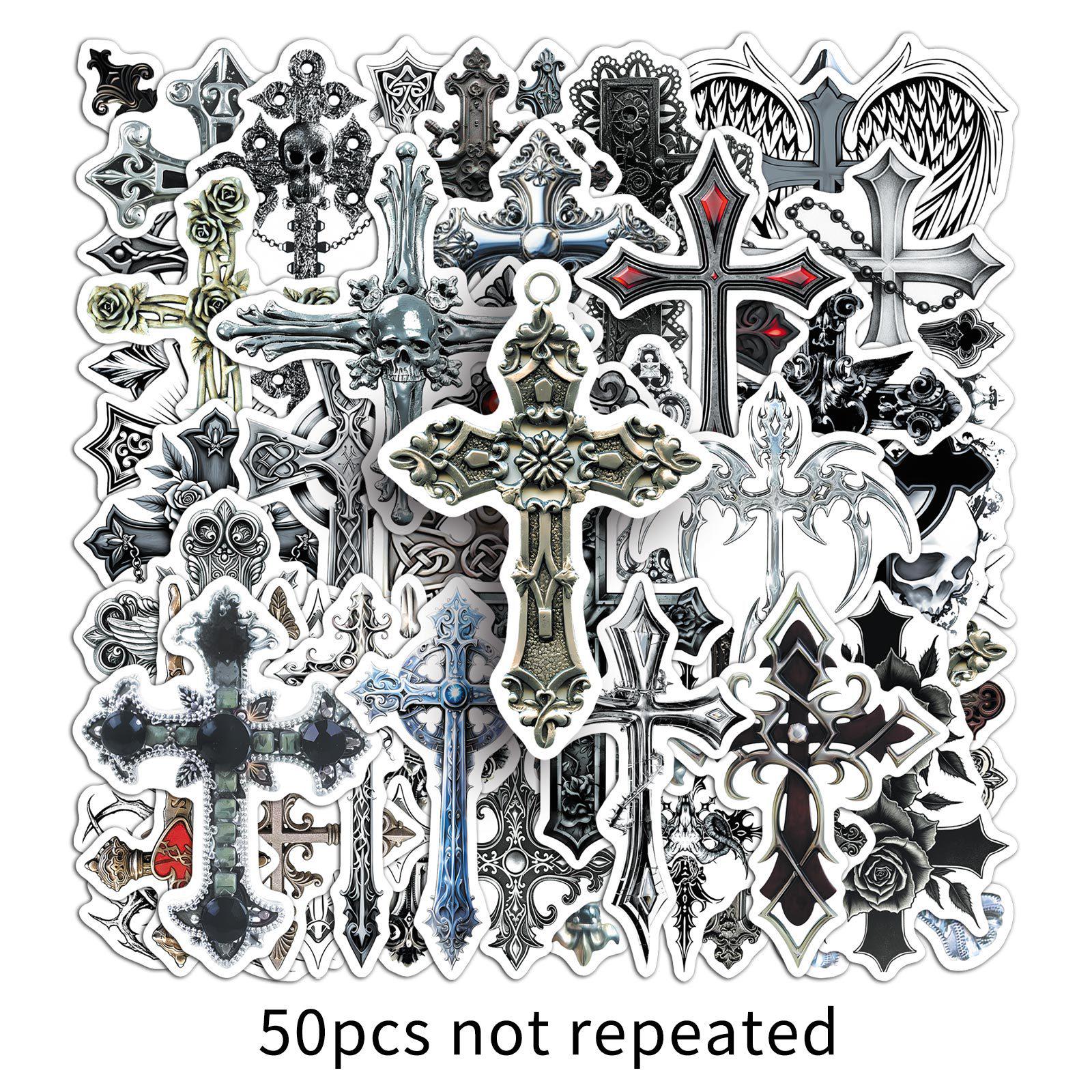 50 Creative Cartoon Graffiti Stickers for Notebooks, Luggage, Desktops & Headphones