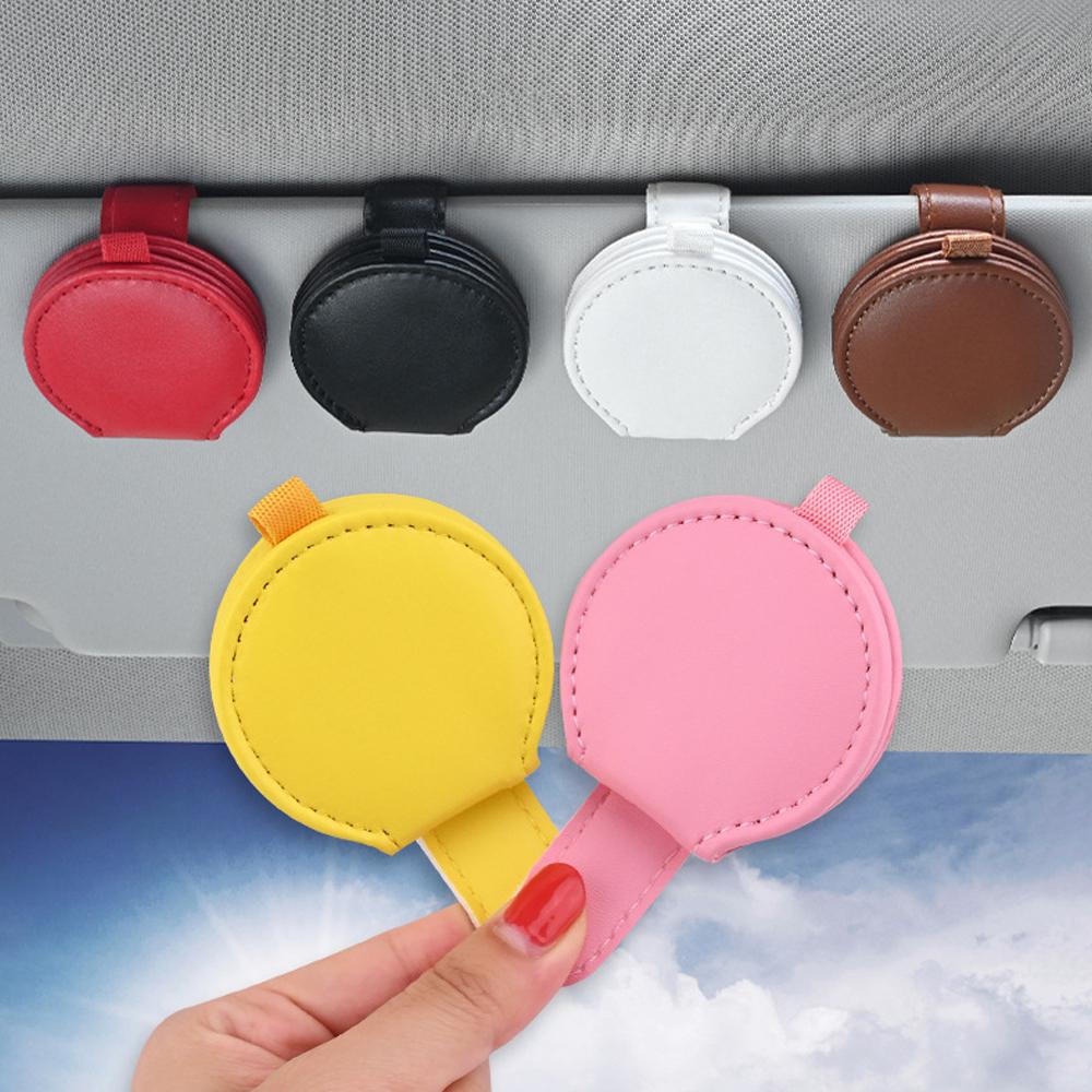 Car Sun Visor Glasses Holder Frame Auto Fastener Clip Glasses Ticket Document Holder Accessories Automobiles Parts