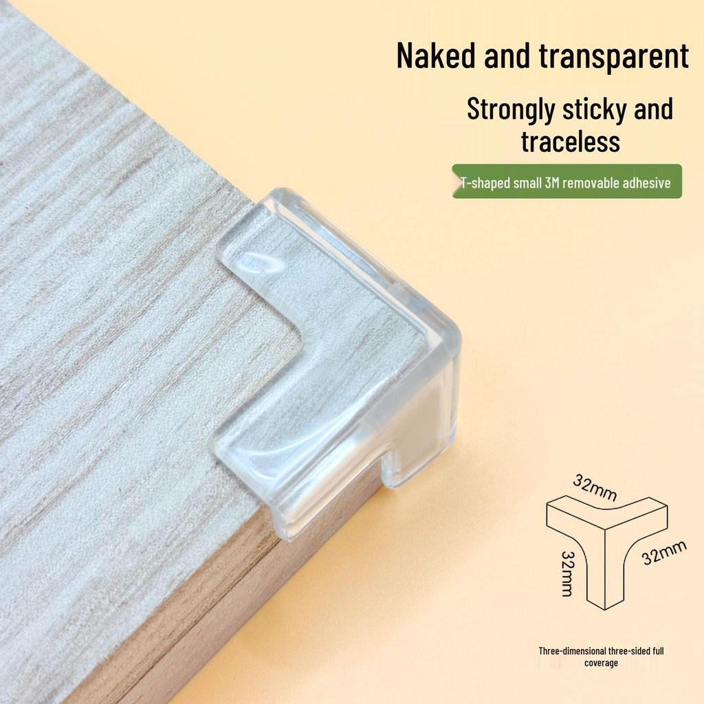 Clear Anti-Collision Corner Protector for Coffee Tables and Chairs