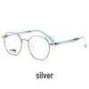 Retro Polygon Eyeglass Frame for Men and Teens, Ultralight Style 7511S