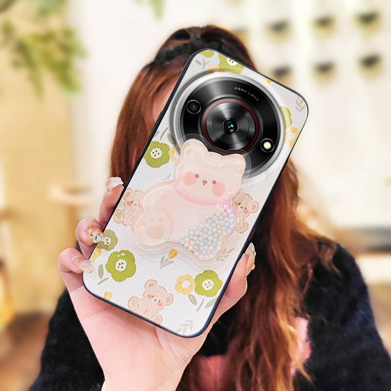 

Чехол-подставка из ТПУ для телефона ZTE Blade A75 5G/Nubia Focus 5G/Calf 5G Прочный Блестящий Грязеотталкивающий Силиконовый Водонепроницаемый ZTE Blade A75 5G/Nubia Fo