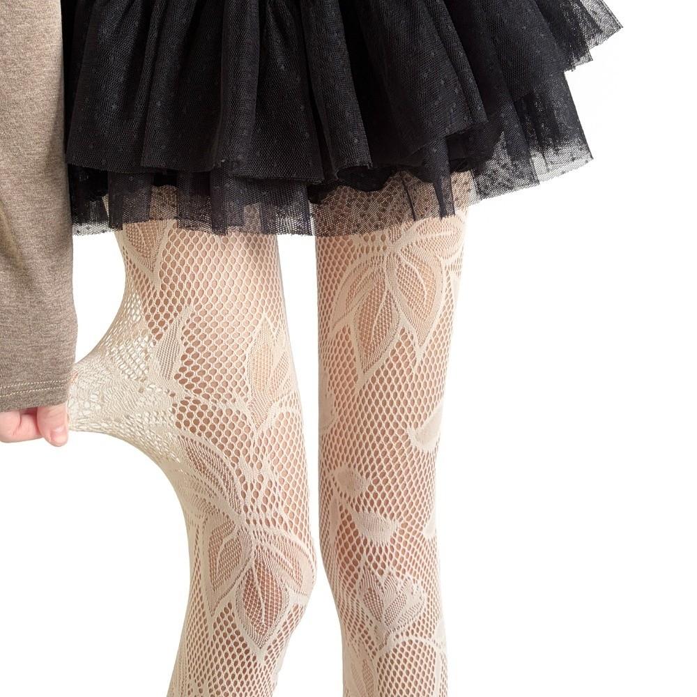 

Fishnet Floral Bottomed Stockings Fashionable Lace Mesh Pantyhose Daily Wear