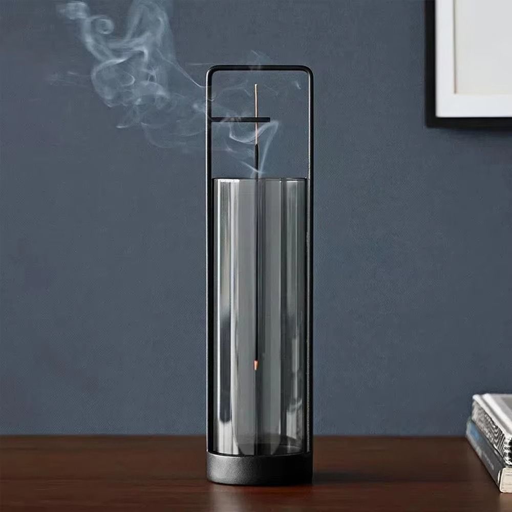 Creative Upside-down Incense Burner Stand with Glass Incense Stick Holder  Room Decor