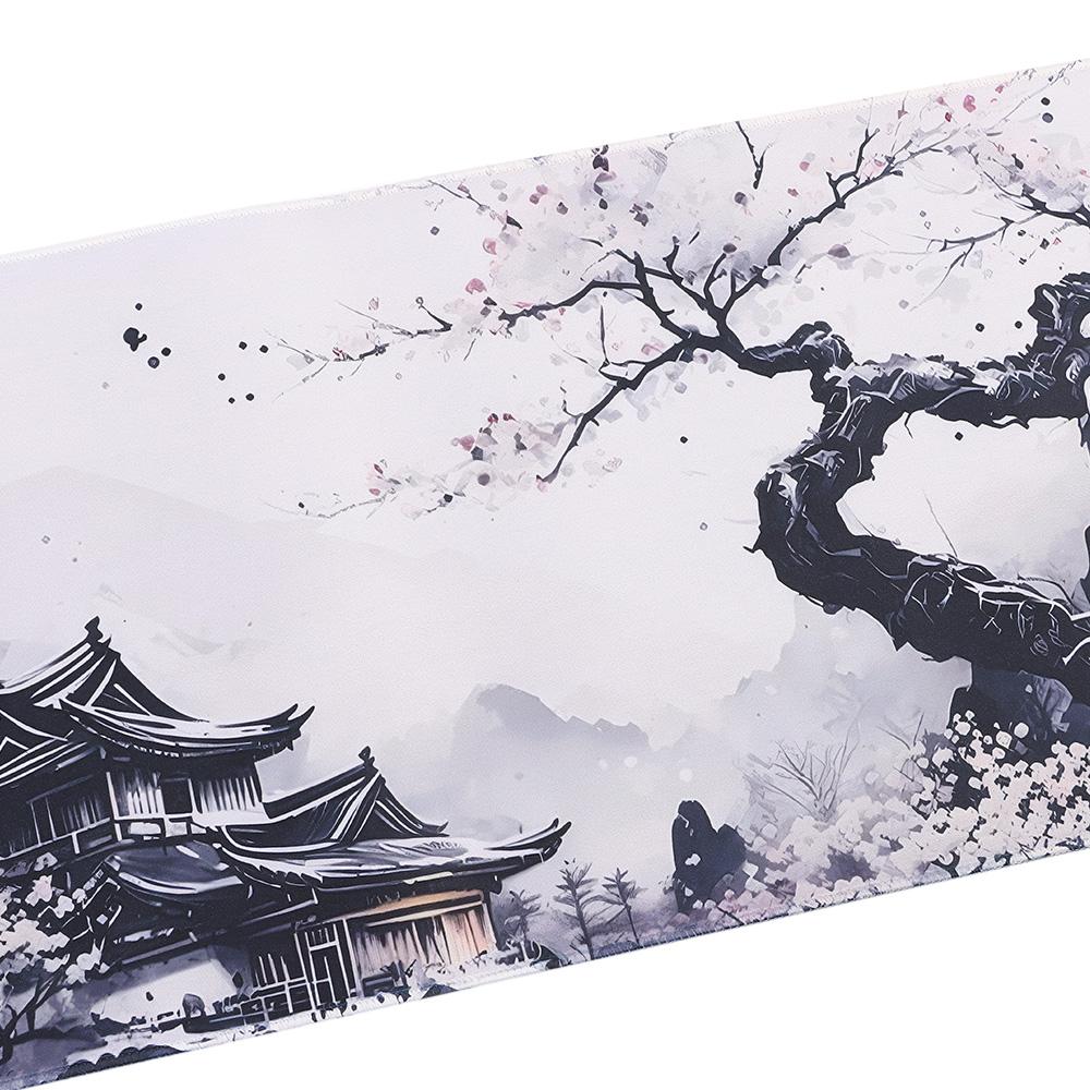 Rutschfestes Mauspad Verlängertes Großes Schreibtischpad 31,5"x11,8" Schreibunterlage Spiel