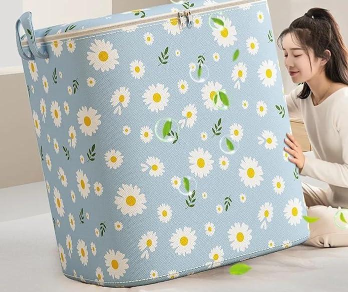 Large Capacity Storage Bag for Clothes Quilt Closet Organizer Foldable Storage Bag Organizer for Clothes Bedding Toys Blankets