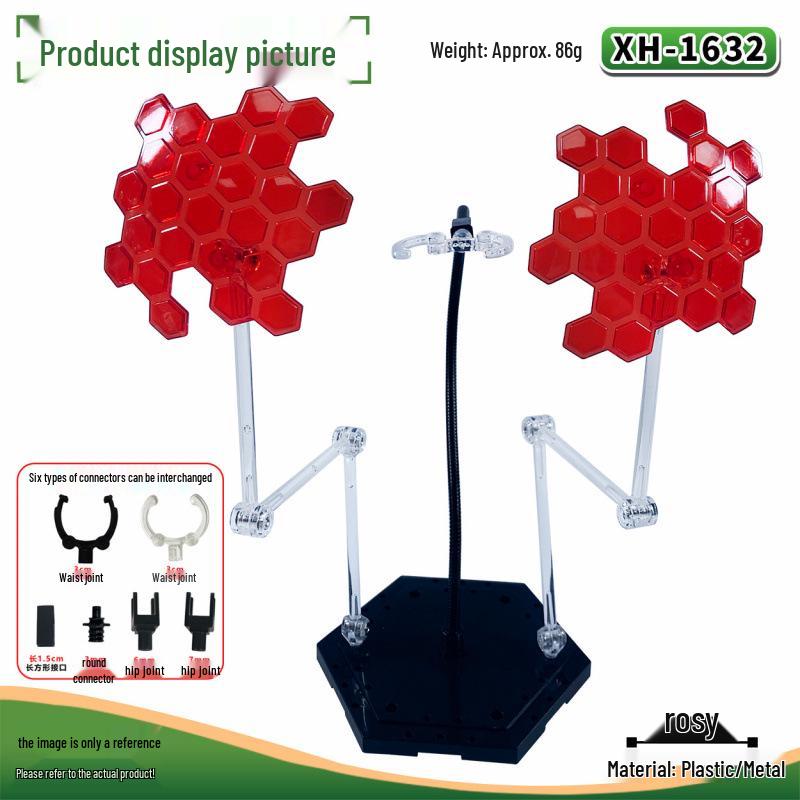 Special Snake Bar Stand with Light Shield for Gundam HG/RG Models & Goku Figure Duel Weapon Scene
