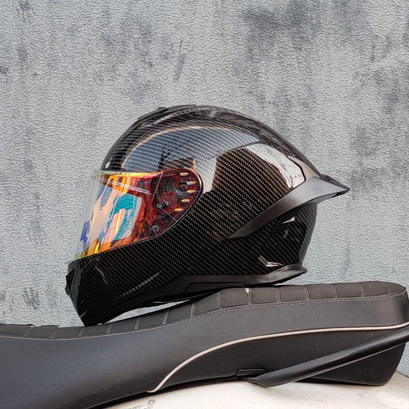 Unisex Full-Face Motorcycle Helmet with Gundam Design, Summer-Compatible, Large Spoiler, Bluetooth Slot