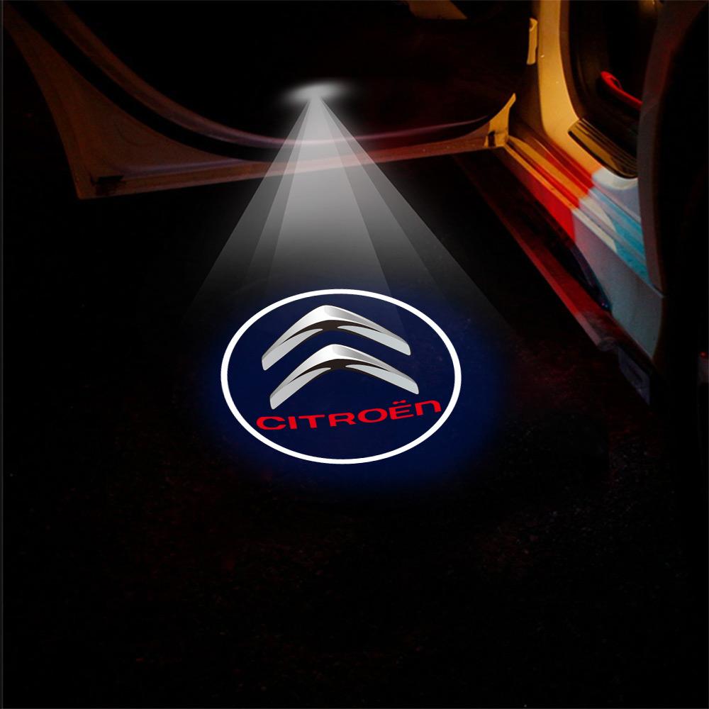 

1/2pcs Wireless Led Car Door Welcome Laser Projector Logo Ghost Shadow Night Lights Car Styling For Citroen C2 C3 C4 Picasso C4L