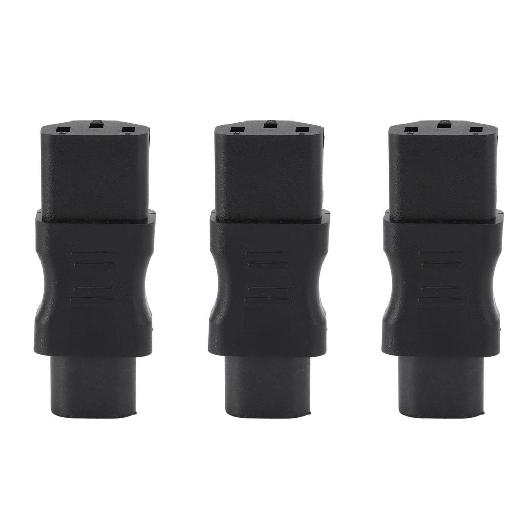 3 Stück IEC320 C8 auf C13 Stromwandler Laptop-Adapter für PDU-Gehäuse USV Computersteckdose