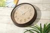 KATOMOKU muku clock 2 Beach Brown Wall Clock Continuous Second Hand Controlled km-45BRRC 306mm (Radio Clock)