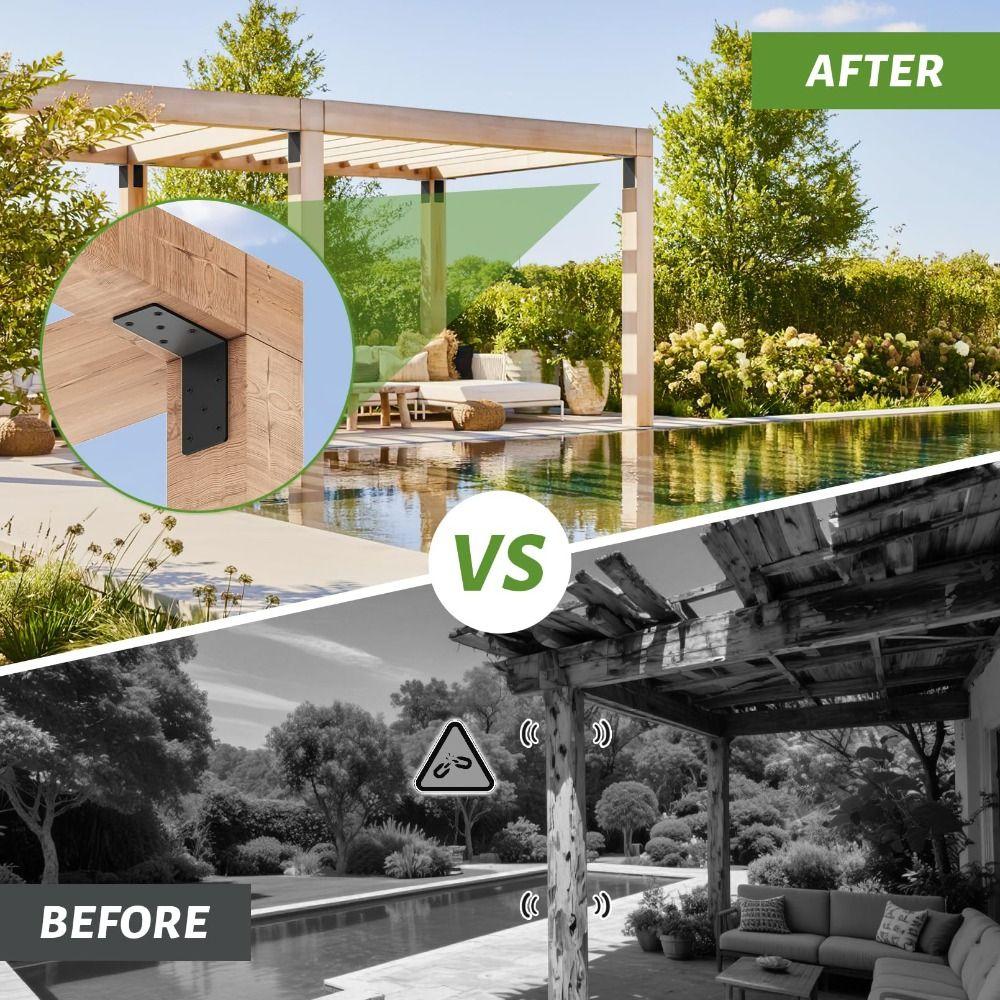 Heavy Duty L-Shaped Corner Braces Right Angle Braces 90 ° Corner Brackets Thickened Durable L-Shaped Braces Hardware Fasteners