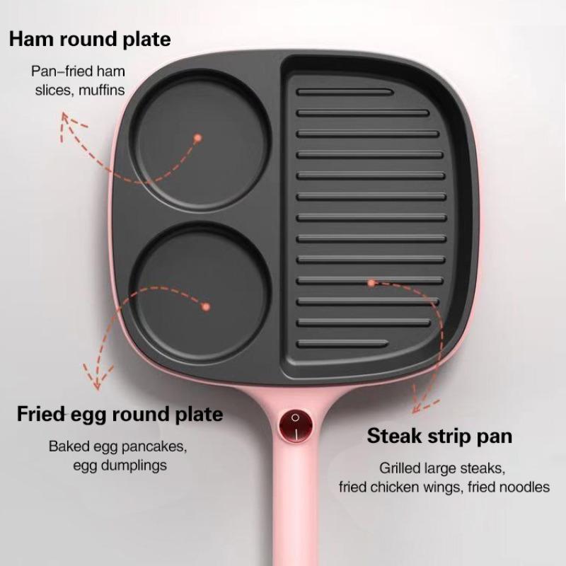 Dormitory Mini Electric Skillet NonStick Breakfast Machine Fry Eggs Flapjack Pan