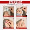 6styles Christmas Nail Art Stickers Dot Snowflake Designs Gel Nail Decals Perfect for New Year DIY Manicures No UV Lamp Needed