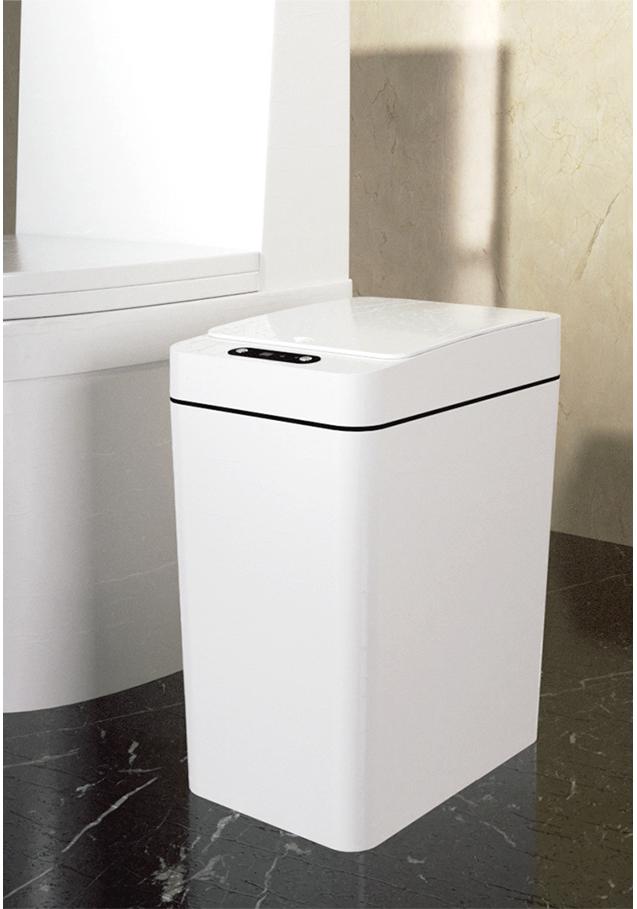 Narrow Fashion Smart Sensor Trash Can for Bathroom