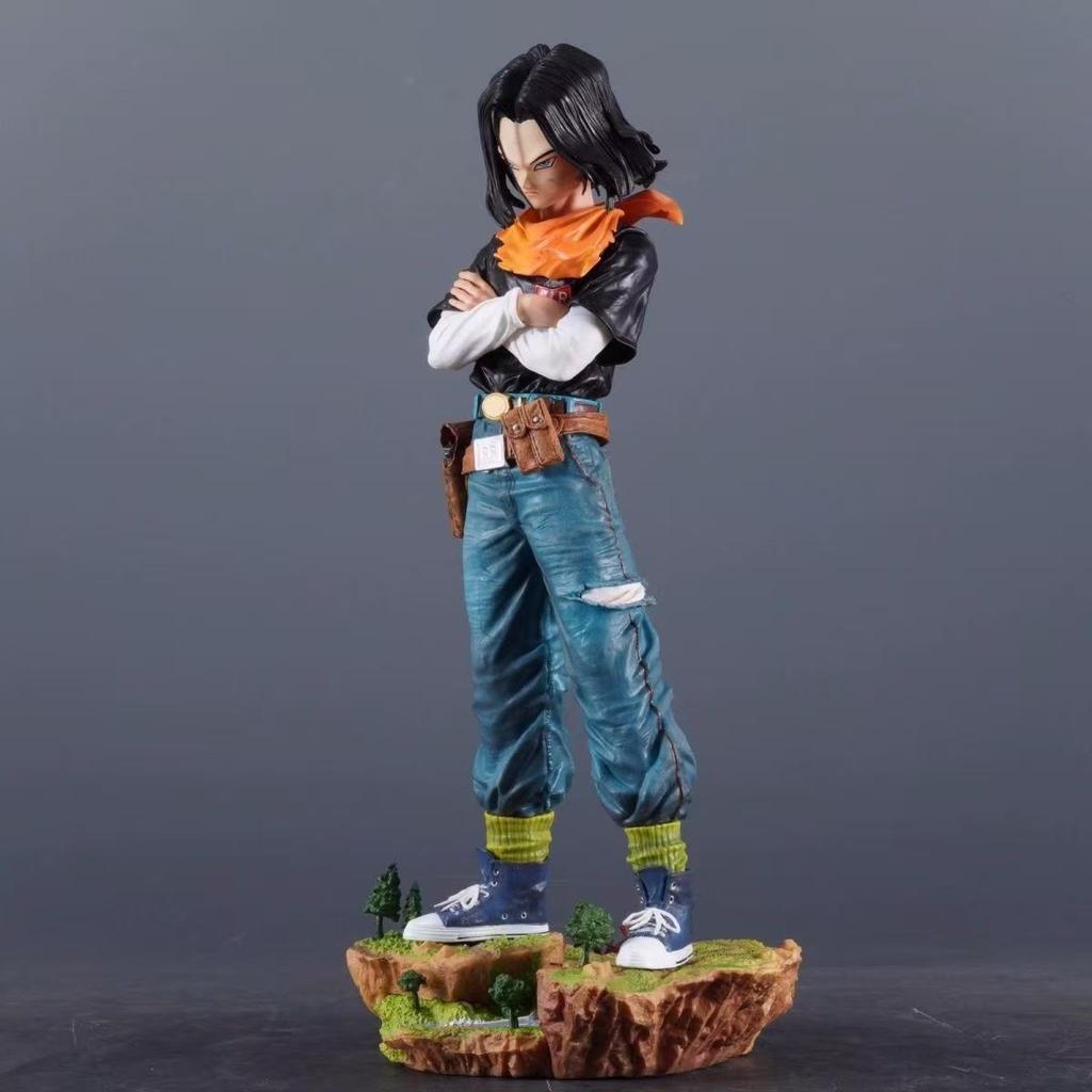 Black Pearl Cyborg 18th Dragon BallZ SSj3 Super Goku Broly 11.41Inch/29cm Can Move PVC Battle Favorites Figure hot toys Gifts