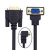 Xiwai 90 Degree VGA RGB Upward Male To Straight Male Extension for Computer Monitors and Cable, Cord, 3COAX+6C, Projectors, 1m/3.3ft