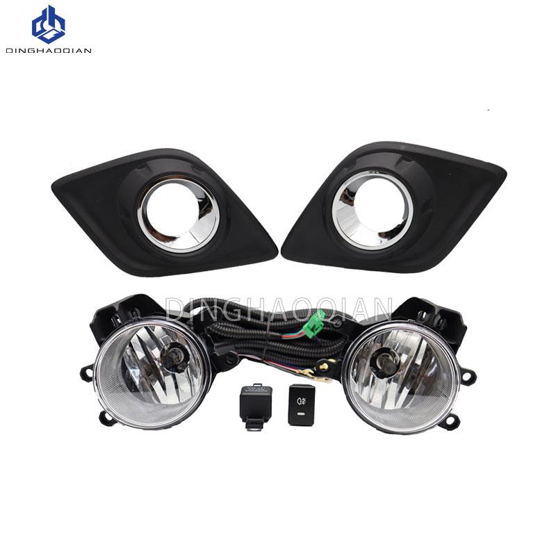 2Pcs Car Fog Lamps Foglight For Toyota Hilux Revo 2015 2016 2017 2018 2019 Front Bumper Halogen Daylights Auto Accessories