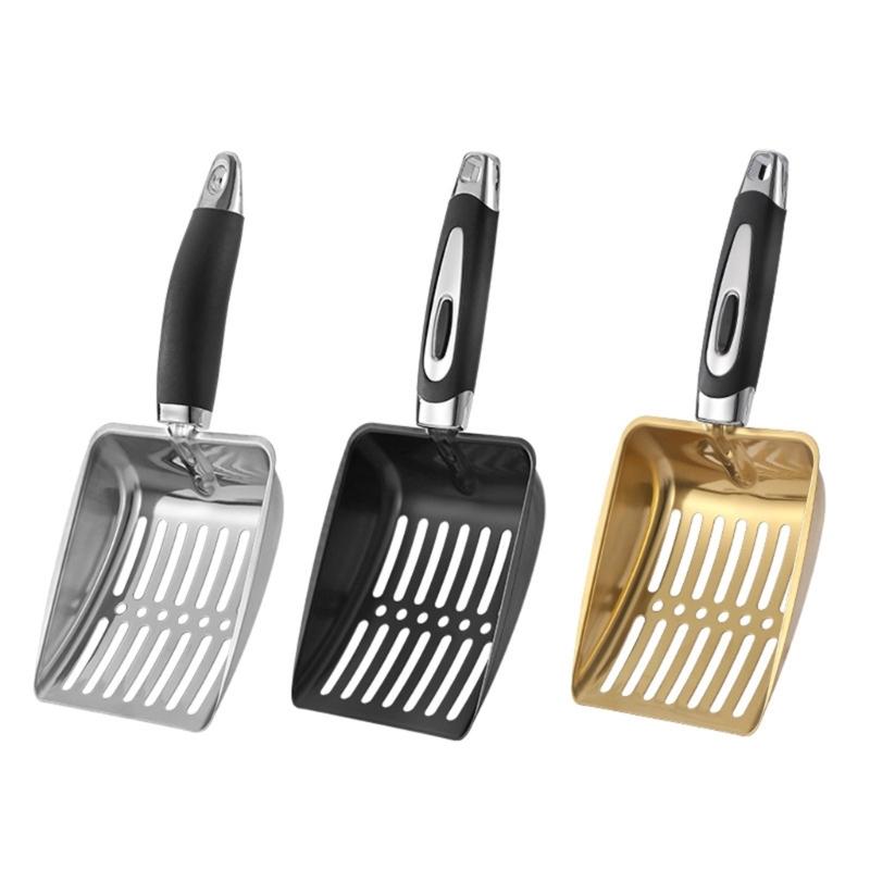 Cats Litter Scoops Large Kittens Poop Shovel Hollow Metal Scooper Cleaning Tool