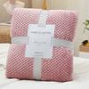 Winter Flannel Warm Blankets Home Office Pink/Green/Khaki Coral Fleece Sofa Cover Soft Fluffy Plaid Nap Blankets 70x100cm