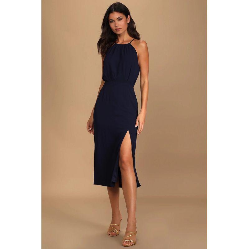 Foreign Trade Order Lu's Sling Bellyband Pleat Split Lady Elegant Beautiful Summer New Casual Chiffon Dress