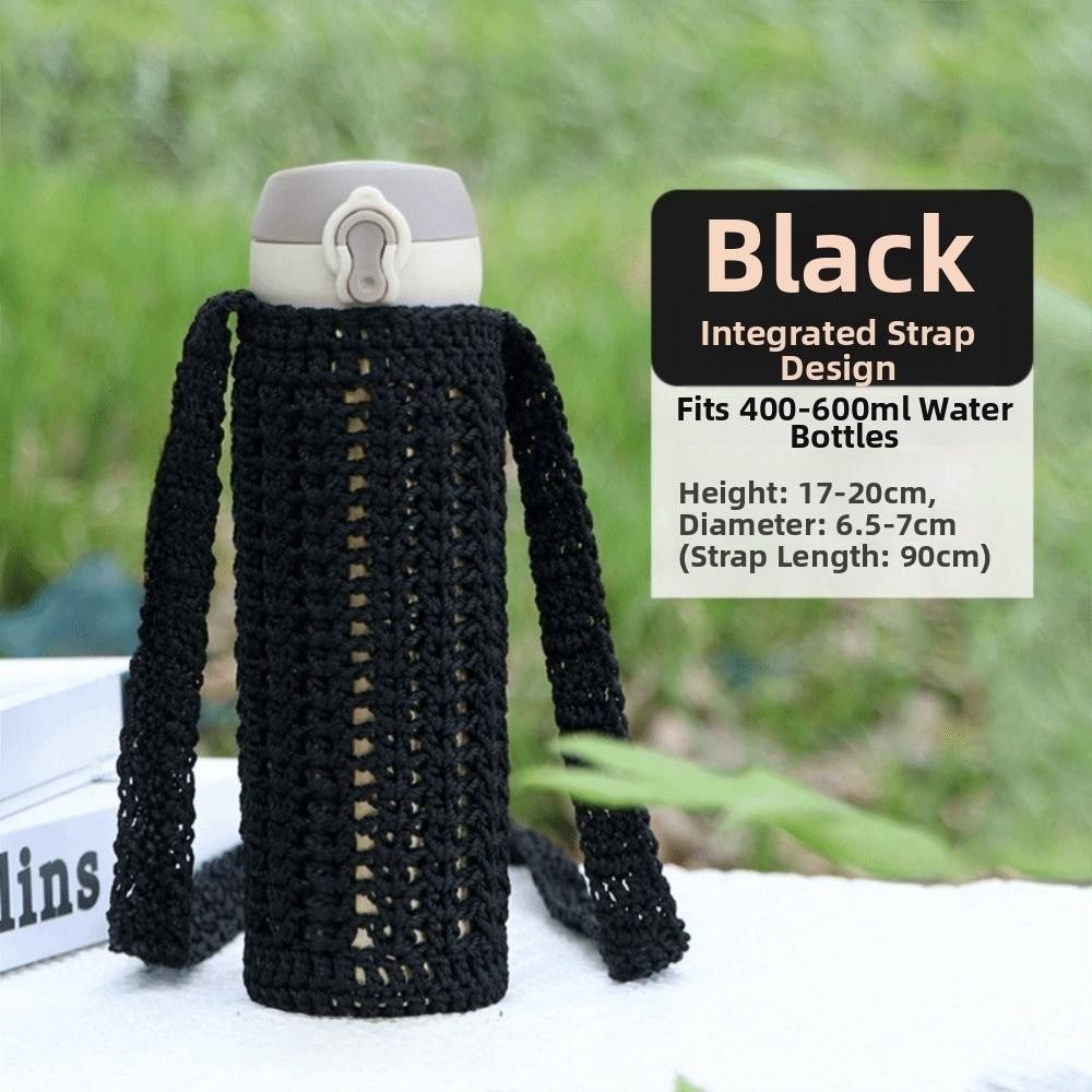 Heat Insulated Knitted Water Bottle Cover Reusable Cup Sleeve Pouch  Water Bottle Accessories
