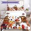 3pcs firefighters Bedding Set Duvet Cover Closure Includes 1 Duvet Cover & 2 Pillowcases, Soft and Comfortable for All Seasons.