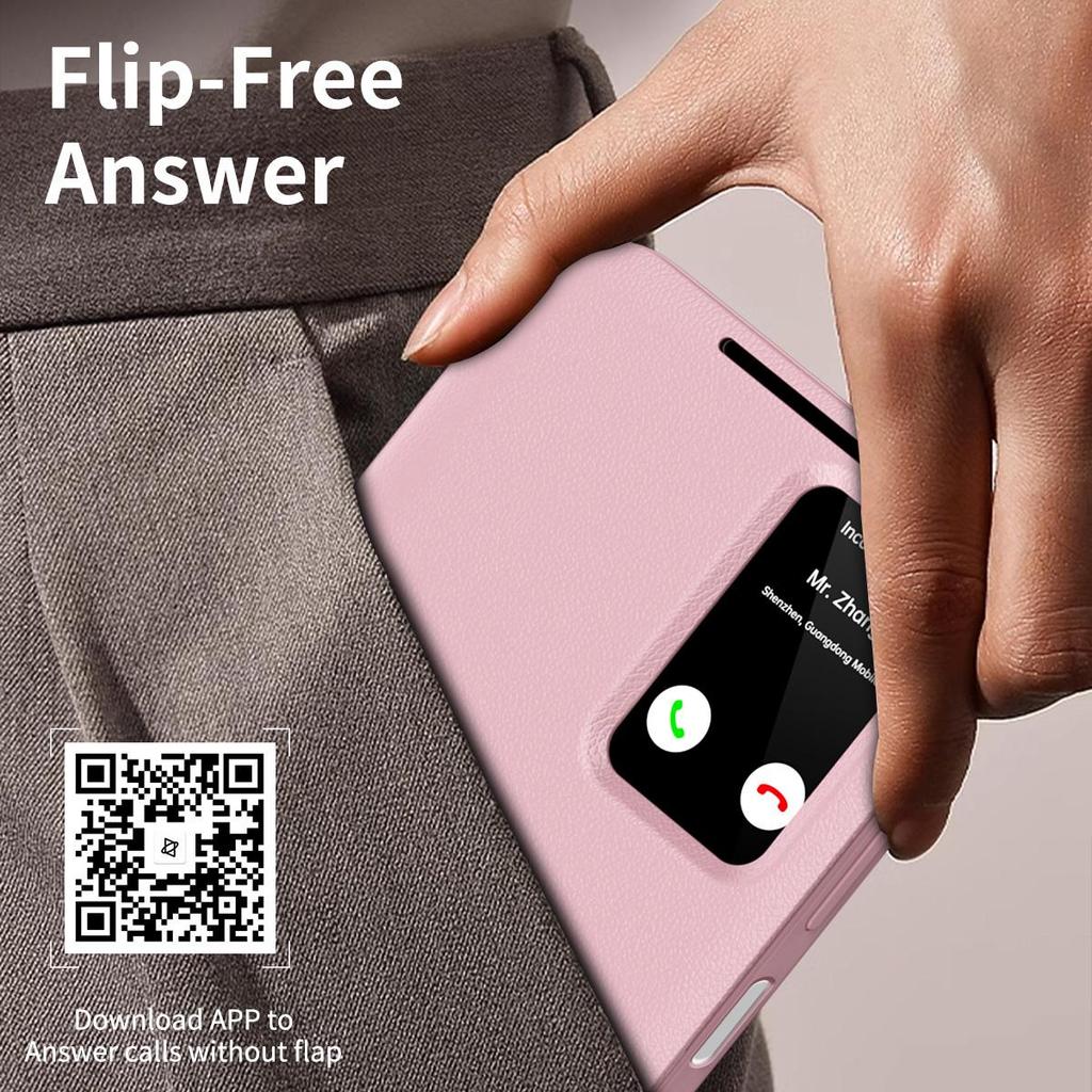 For Samsung Galaxy A16 A56 A55 A17 A37 A57 Smart Window Case, APP Wake Up/Sleep, Wallet Phone Protect Cover Card Pocket Holder Case