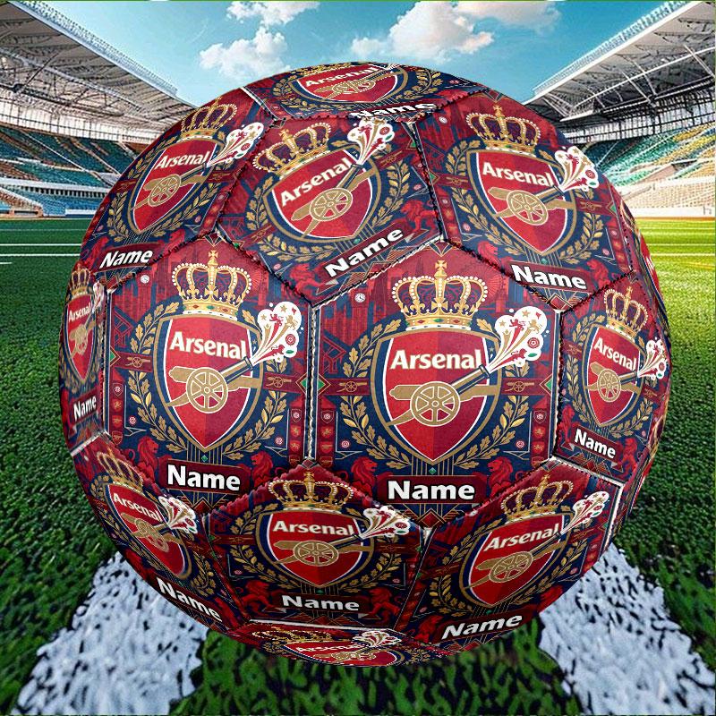 Custom Name Personalized Arsenal F.C Print Size 5 Soccer Ball Training & Match Football, for Team, Kicking, Gift for Football Enthusiasts