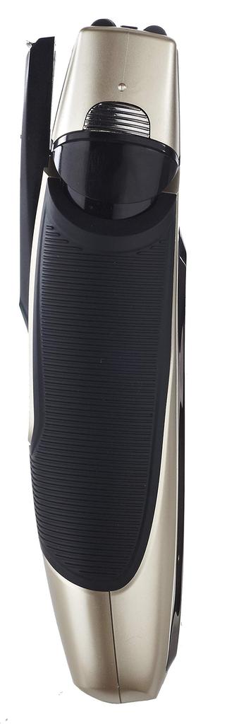 Electric shaver Vegetable rechargeable AC type 3 blades waterproof IPX7 compliant with 2 spare outer blades GD-S308 (Gold)
