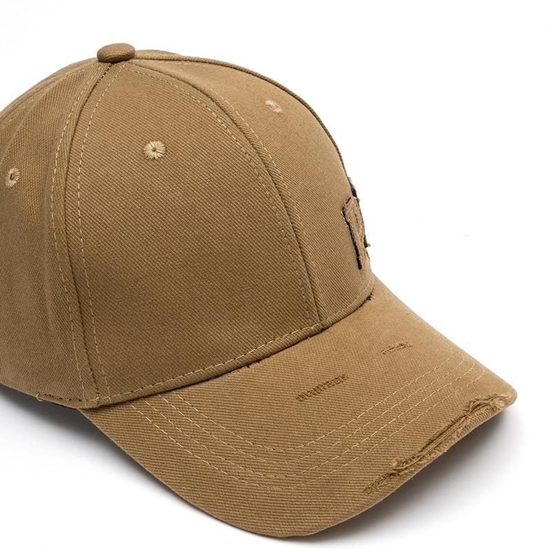 Hole Embroidered Letter Baseball Cap Spring Autumn Cap Unisex Outdoor Sunscreen Hat For Men Women