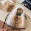 [Bambi] Cute Plush Small Handbag In Warm Autumn and Winter, Korean Version of the Fluffy Bag Can Be Carried/slung On One Shoulder