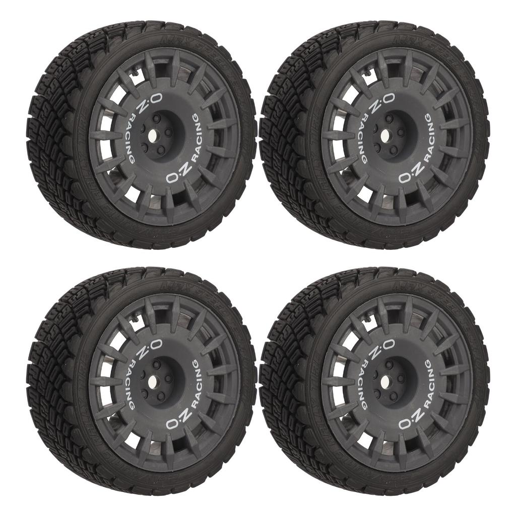 4 Pcs RC Car Tire Rubber Wheels High Wear Resistance Strong Cushioning 1Celsius10 RC On Road Tyres for