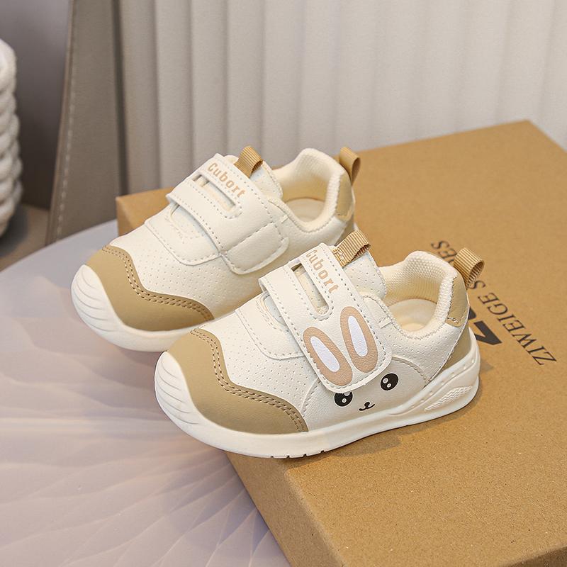 Baby Kids Flat Shoes Cute Rabbit Non-slip Boys Girls Walking Shoes Hook&loop 2025 New Fashion Toddler Casual Shoes Size 16-26