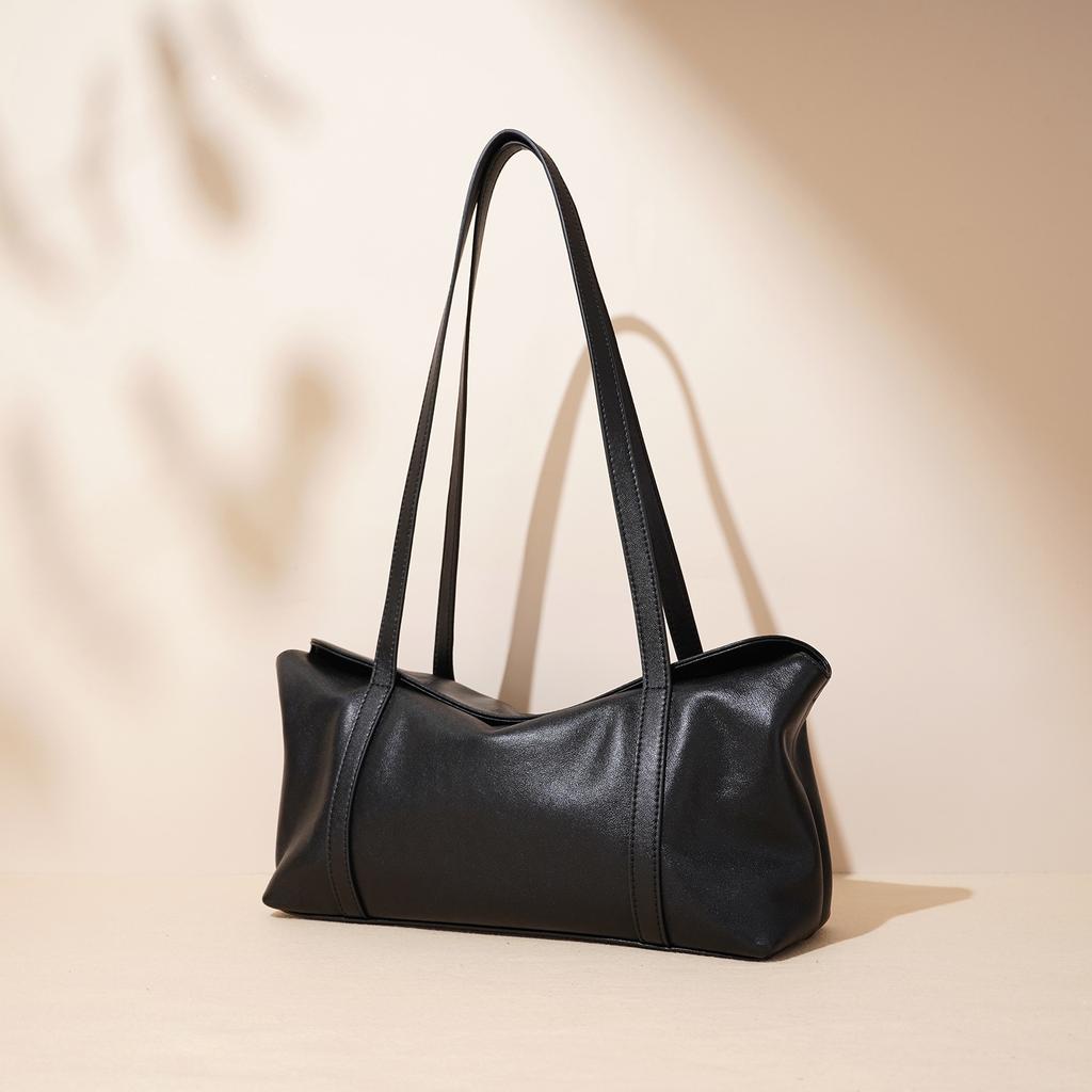 New Christmas Red Portable Niche Cowhide Versatile Large-capacity Women's Bag