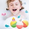 4/6/12 Stück Kinder Badesalz-Badekugeln mit Spielzeug darin Pflanzen Ätherische Öle Handgemachte Sprudelbälle Trockene Haut Feuchtigkeitsspendende Duschkugel Entspannung Spa Geschenk