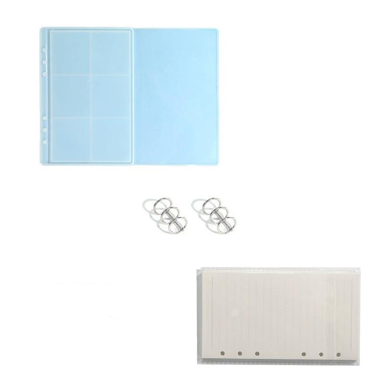 

WTEMPO DIY Silicone Mold Creative Epoxy Resin Mold Ideal for Making Flow-sand Notebooks Notebook Cover Resin Mold 1set*A5 серебряный