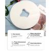 Beauty Salon Face Pad Bed Table Face Hole Cover Spa Massage Disposable Breathing Sheet White