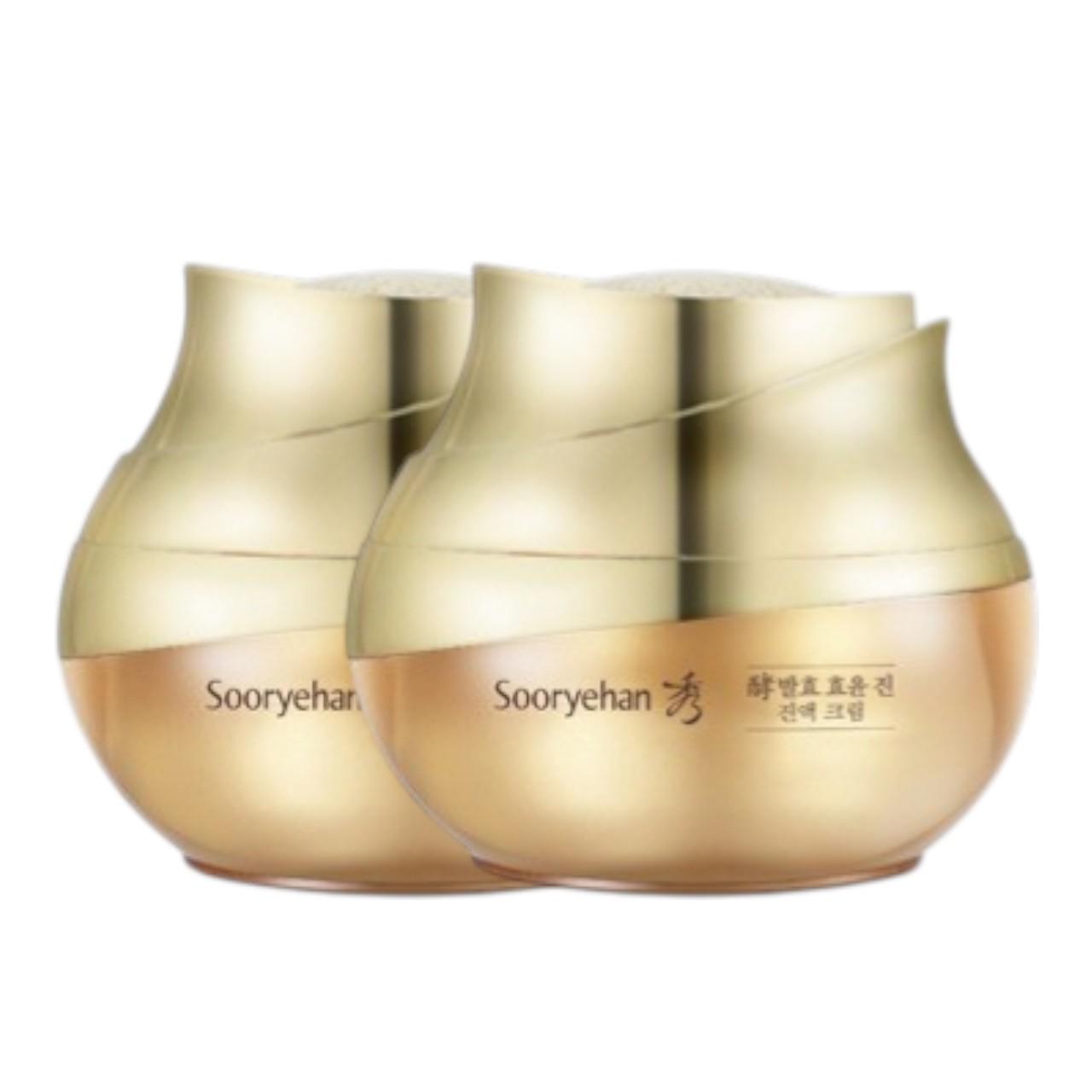 Sooryehan Hyo Yun Fermented Intensive Cream Anti-Aging Nourishing Moisturizer 50ml x 2pcs
