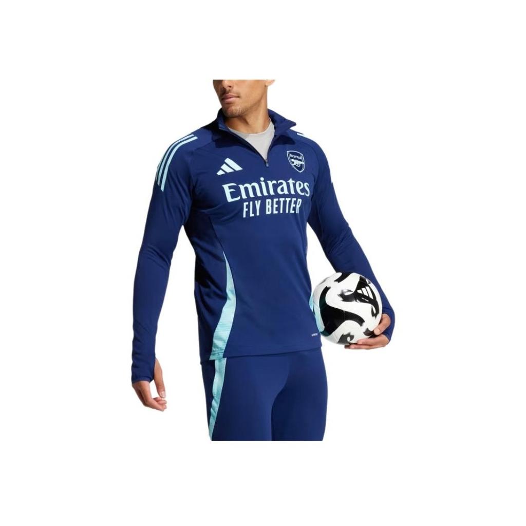Adidas Чоловіча толстовка Arsenal Tiro 24 Football Training Quarter-Zip Slim Fit Long Sleeve Sweatshirt Night-Blue IT2207