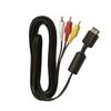 AV Cable - Sony - 2pcs - 6 Feet - Compatible PS1 PS2 PS3 - Black