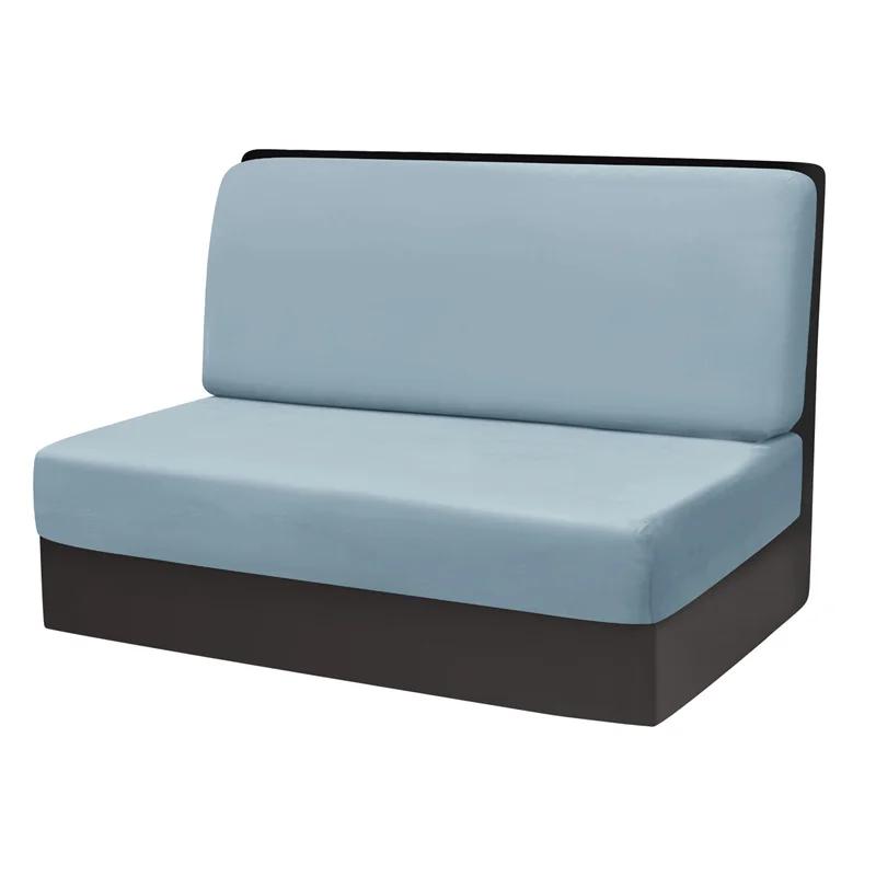 2Pcs/Set Stretch Velvet Sofa Bench Cover Rv Dinette Cushion Covers Soft Sofa Seat Backrest Cover For Rv Camper Car Decor