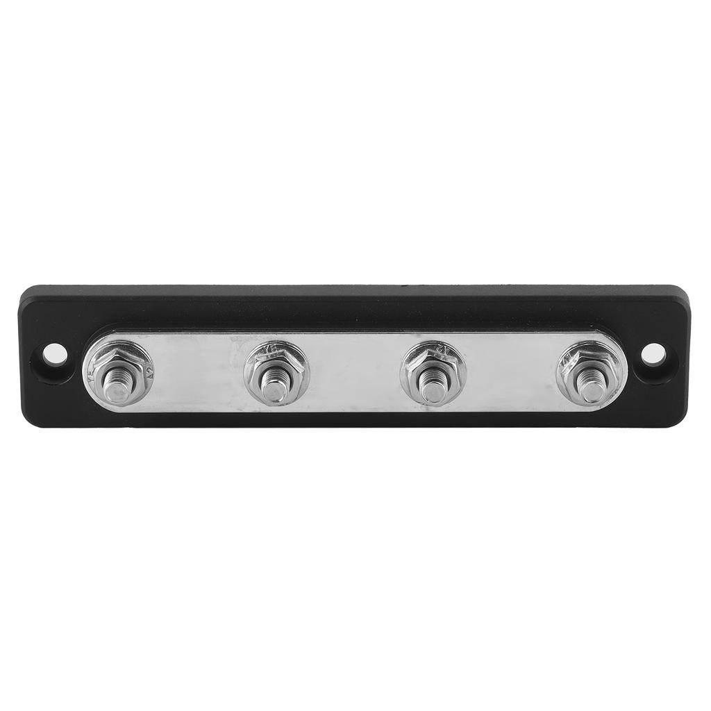 Bus Bar 4‑Point Power Cable Terminals 100A Busbar Board for Trucks RVs Boats Coaches