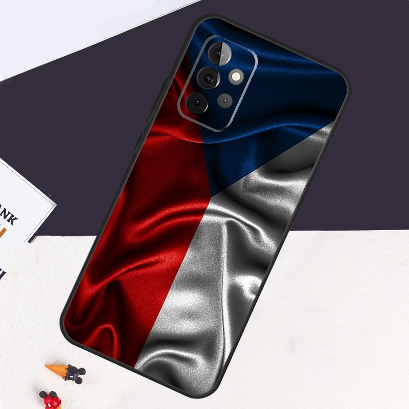 Czech Republic Flag Case For Samsung Galaxy A14 A55 A06 A05 A36 A26 A16 A54 A34 A22 A32 A52 A35 A15 A53 A13 A56